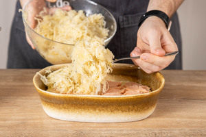 Sauerkraut verteilen
