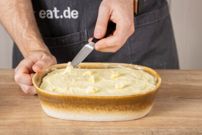 Butterflocken darüber verteilen