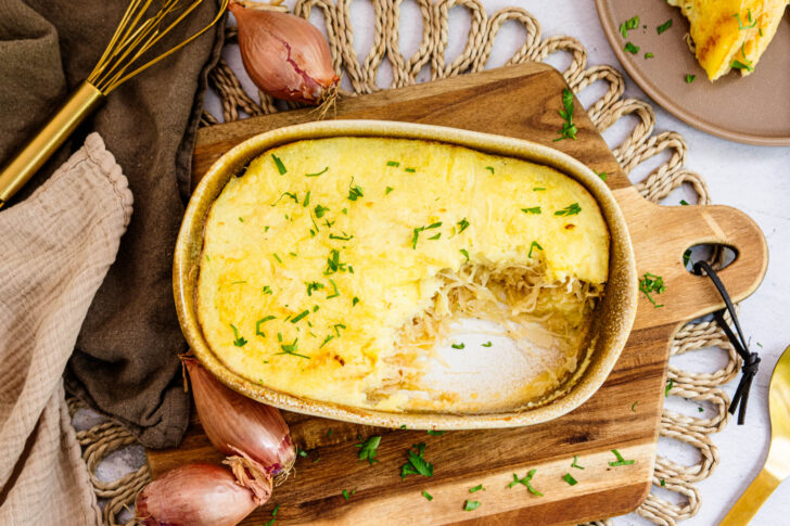 Sauerkrautauflauf mit Kartoffelpüree