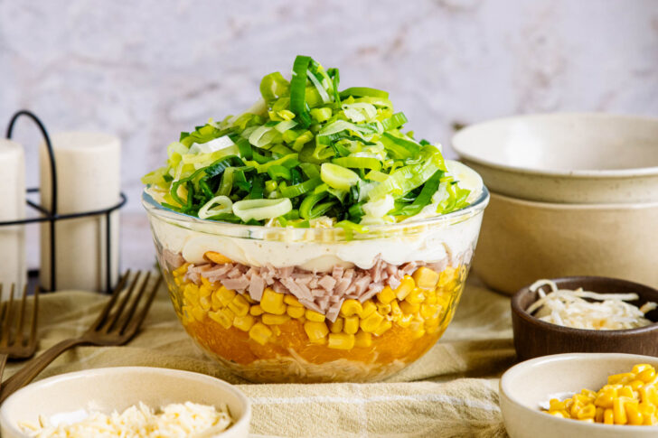 Schichtsalat mit Lauch