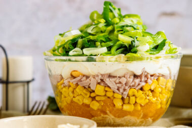 Schichtsalat mit Lauch
