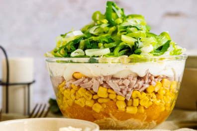 Schichtsalat mit Lauch