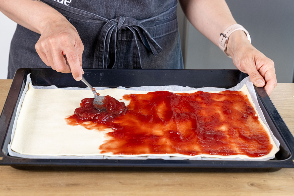 Schneller Blätterteigkuchen | Rezept