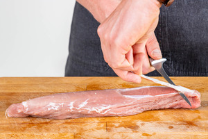 Schweinefilet parieren