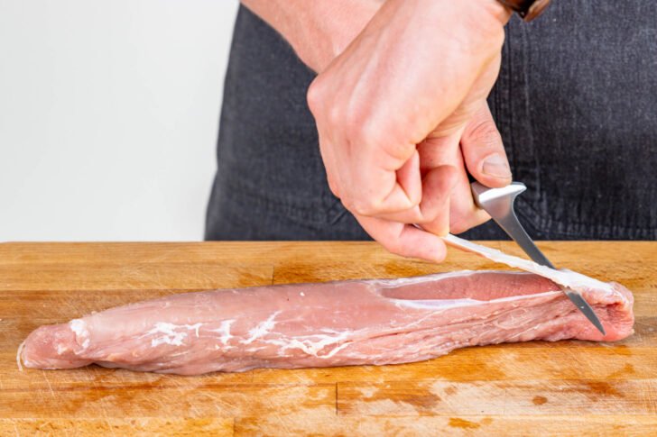 Schweinefilet parieren