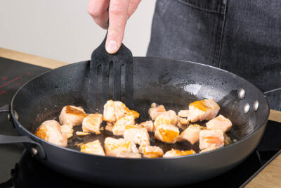 Lachs anbraten