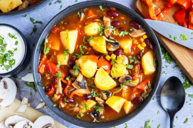 Vegetarische Ofensuppe