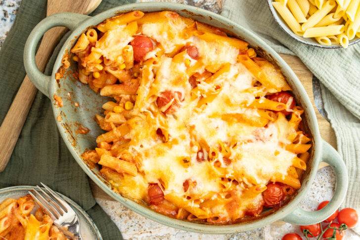 Vegetarischer Nudelauflauf: schnell & lecker