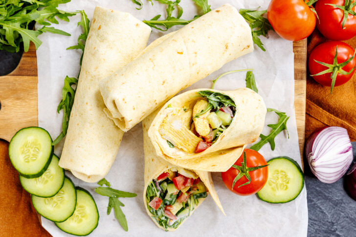 Wrap mit Hähnchen