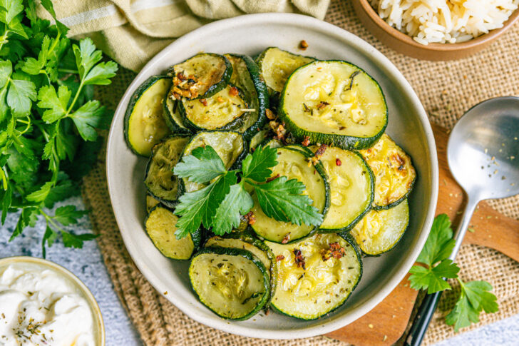 Zucchini aus der Heißluftfritteuse