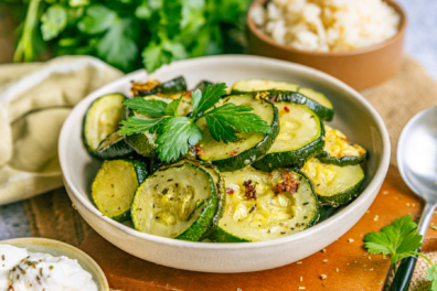 Zucchini aus der Heißluftfritteuse