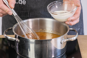 Sauce abbinden