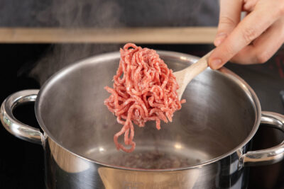 Hackfleisch anbraten