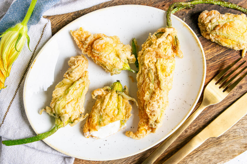 gefüllte Zucchiniblüten