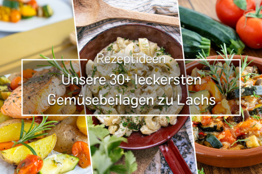 Gemüsebeilagen zu Lachs