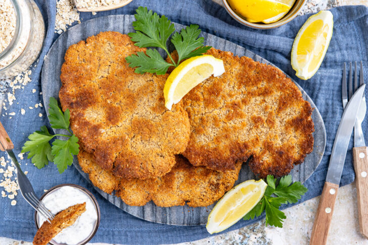 Haferflocken-Schnitzel