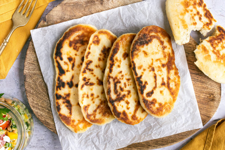 Naan-Brot ohne Hefe