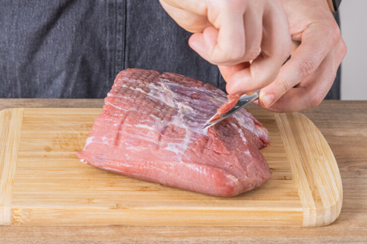 Fleisch parieren