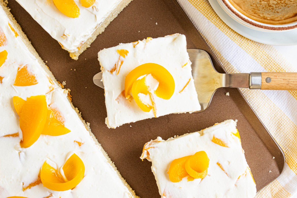 Pfirsich-Schmand-Kuchen | Rezept