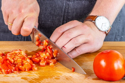 Tomaten hacken