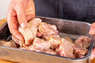 Schweinefleisch marinieren