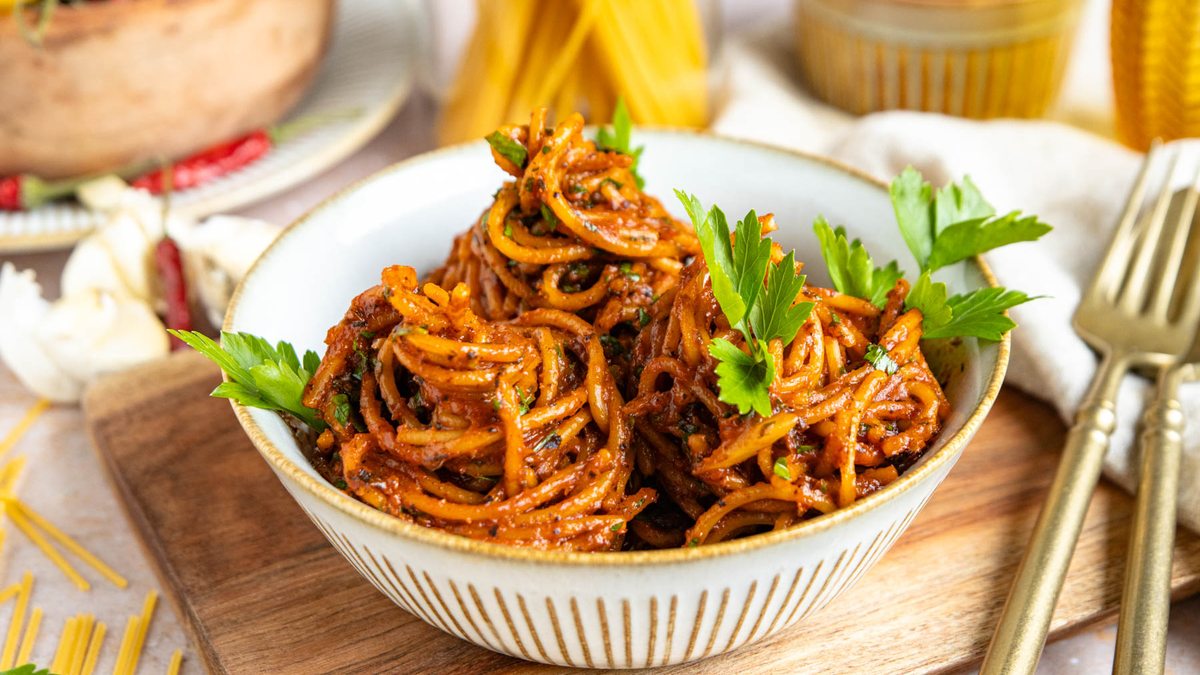 Spaghetti all'assassina - knusprig, würzig & einfach lecker