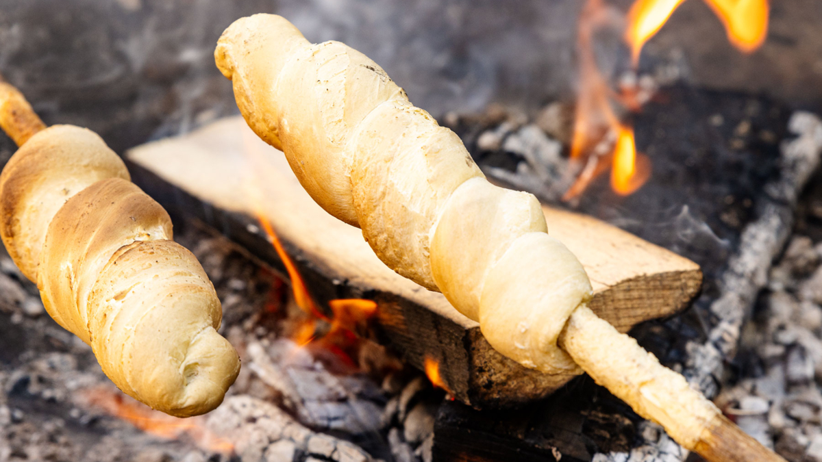 Stockbrot ohne Hefe