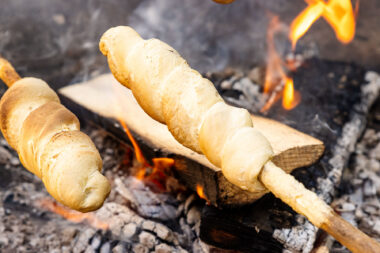 Stockbrot ohne Hefe