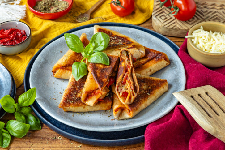 Tortilla-Taschen servieren