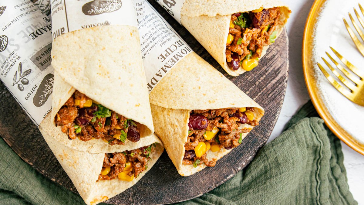 Wraps mit Hackfleisch | Rezept