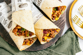 Wraps mit Hackfleisch
