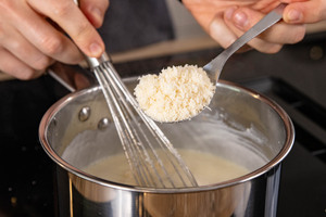 Parmesan dazugeben