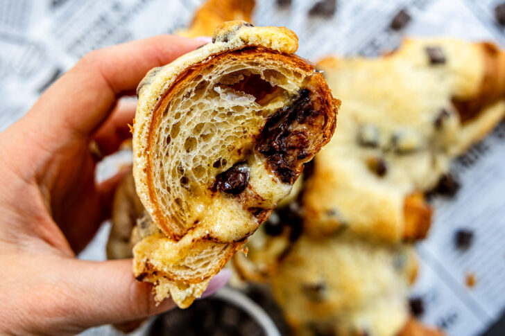 Cookie Croissant mit weicher Füllung
