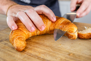 Croissants halbieren