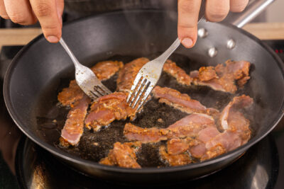 Dönerfleisch anbraten