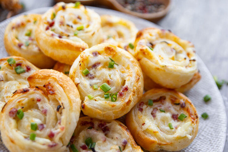 Flammkuchen-Schnnecken