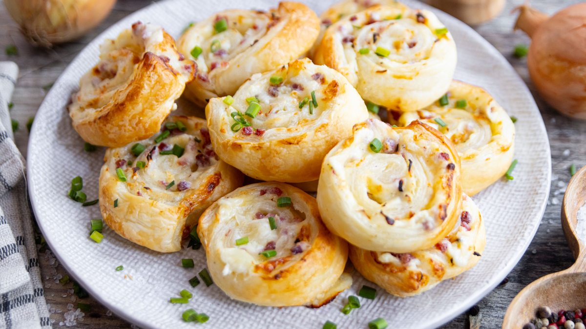 Flammkuchen-Schnecken