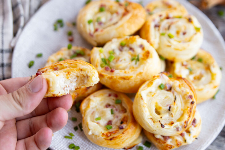 Flammkuchen-Schnnecken