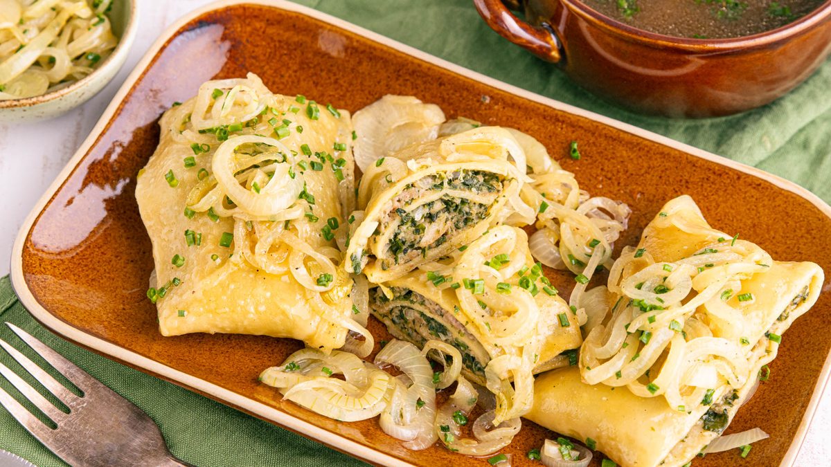 Geschmälzte Maultaschen | Rezept