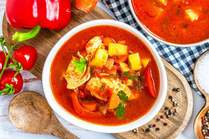 Hühnereintopf mit Tomaten
