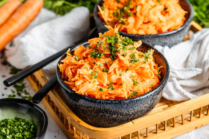 Karottensalat mit Sahne