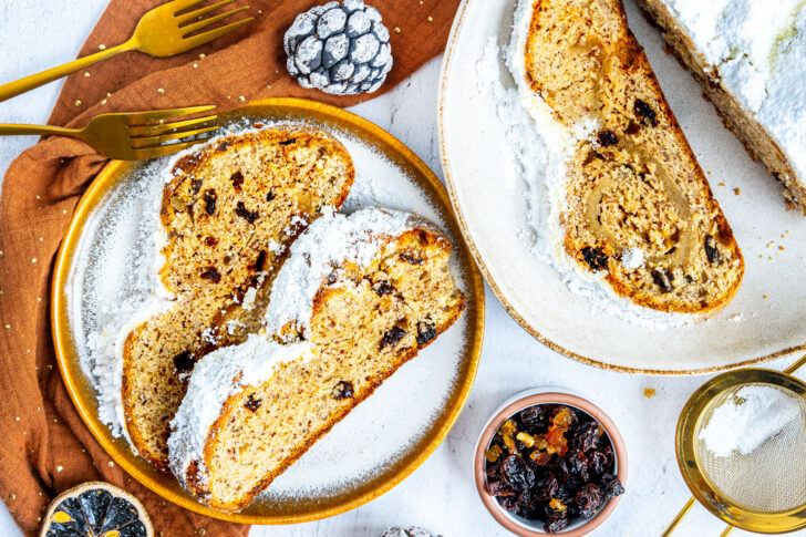 Marzipan-Quark-Stollen topdown