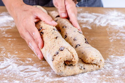 Stollen falten