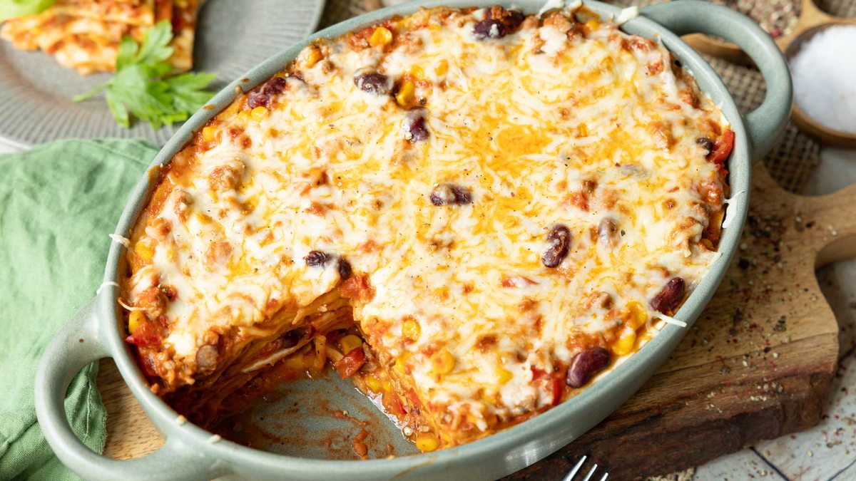 Mexikanische Enchilada-Lasagne | Rezept