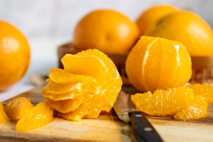 filetierte Orangen