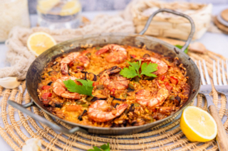 Paella mit Meeresfrüchten