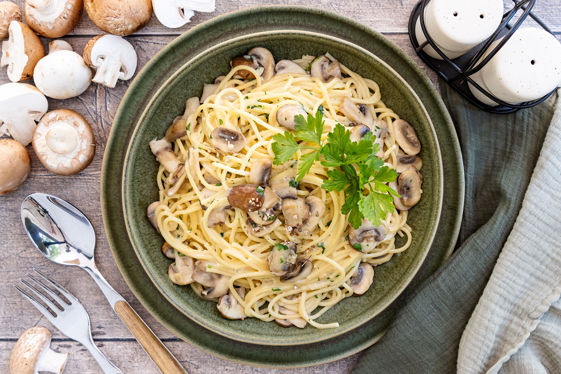 schnelle gerichte mit frischen champignons und reis