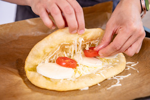 Pizza Sandwich belegen