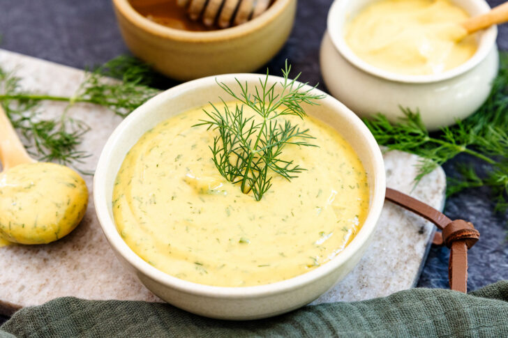 Senf-Dill-Honig-Sauce