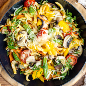 Spätzlepfanne mit Gemüse